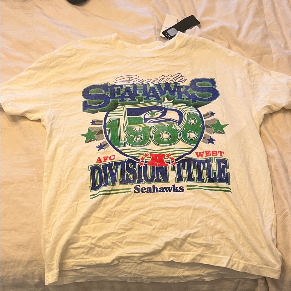 NFL Seahawks 1988 Division Title Tee - Green and Blue